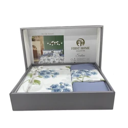 Комплект постельного белья First Home SHA-00002707, пододеяльник 160x220 см, простыня 170х240 см, наволочка 50х70 см, односпальный, хлопок, разноцветный