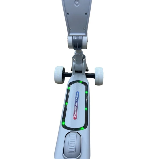 Uşaq samokatı 5237_588-1B, oturacaqlı, bluetooth-la, boz