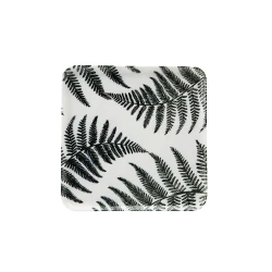 Тарелка Porland Botanical фарфор, белый/зеленый, 18x18 см