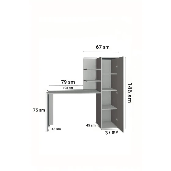 Компьютерный стол Ev Plus 12116095, ЛДСП, 146x45x146 см Компьютерный стол Ev Plus 12116095, ЛДСП, 146x45x146 см