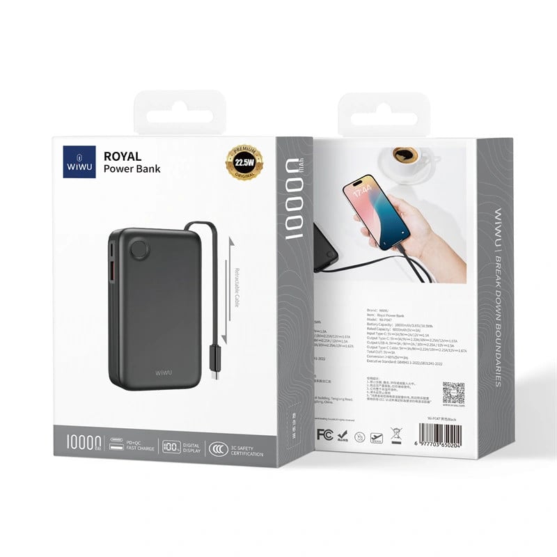 Внешний аккумулятор Wiwu Royal 10000 mAh