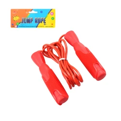 Скакалка 6144, пластик, красная