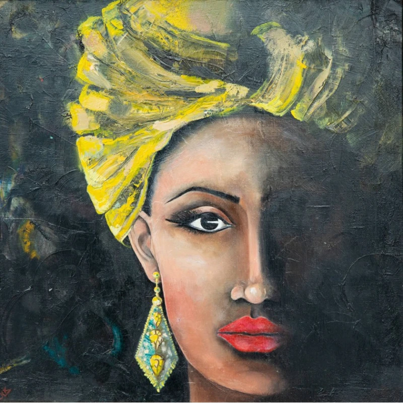 Rəsm Art by Ulviya Kakhramanova Şehrazadə, kətan, yağ, 50x50 sm