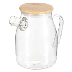 Dəmləmə çaydanı Werner Bambu 51463, 1000 ml, şüşə, şəffaf