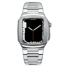 Qayış və çexol Greatcase SW623 Apple Watch 45mm üçün Silver