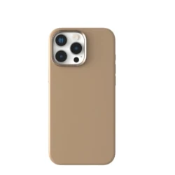 Чехол Levelo Iris MagSafe Liquid Silicone для Apple iPhone 16 Pro Max Titanium Gold