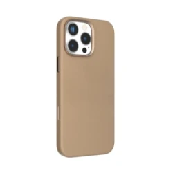 Чехол Levelo Iris MagSafe Liquid Silicone для Apple iPhone 16 Pro Max Titanium Gold