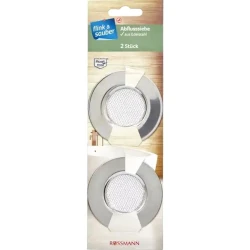 Сеточки-сифоны Flink & Sauber круглая, 2 шт, нержавеющая сталь, Серебристый