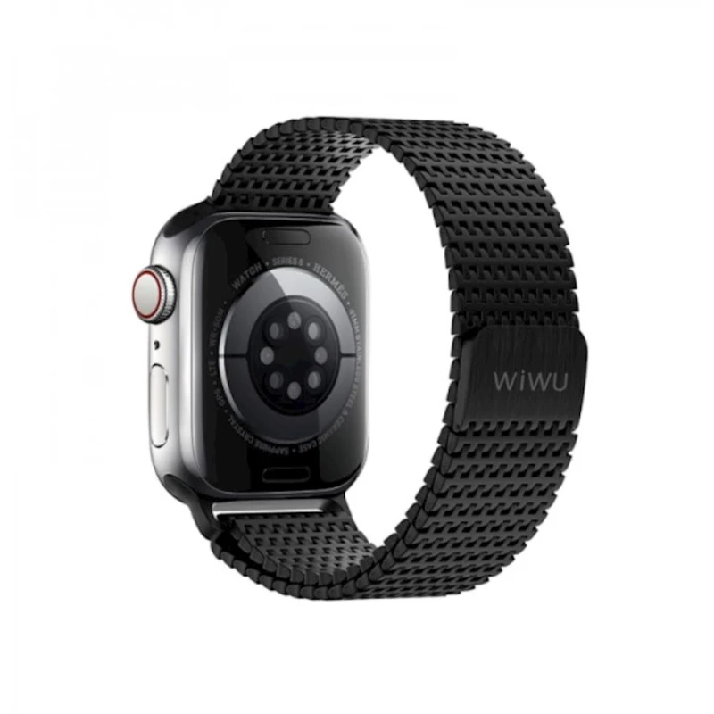 Ремешок Wiwu WI-WB002 для Apple Watch 42/44/45/49mm Black Ремешок Wiwu WI-WB002 для Apple Watch 42/44/45/49mm Black