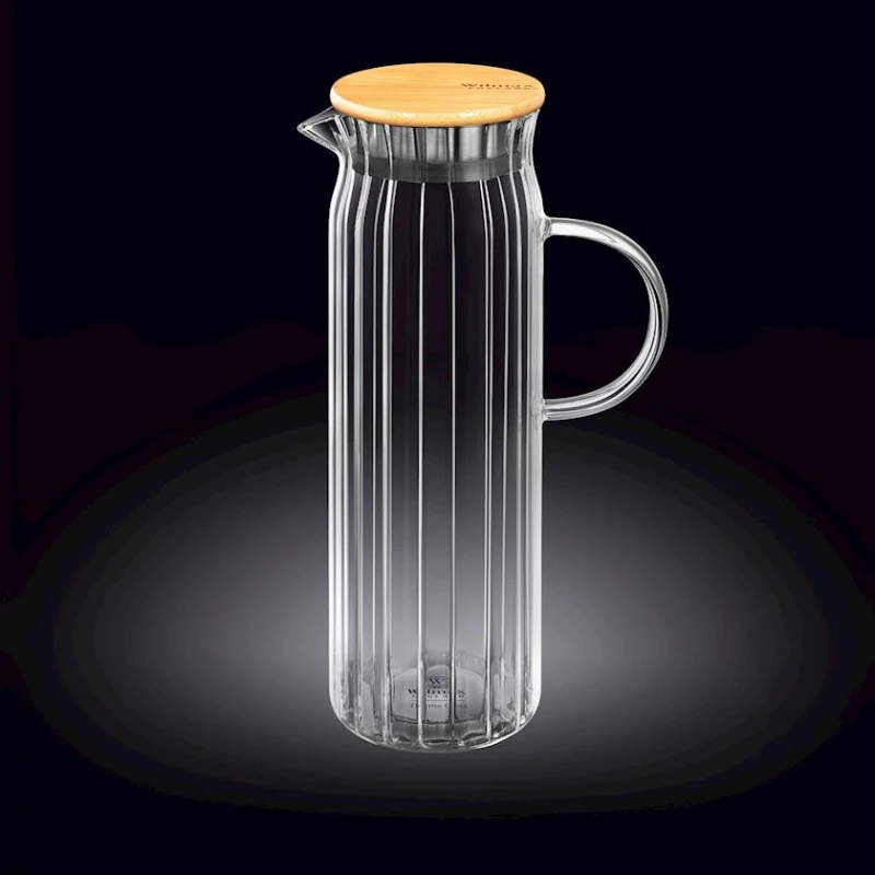 Кувшин Wilmax Segment 888218/A, 1500 мл, стекло, прозрачный Кувшин Wilmax Segment 888218/A, 1500 мл, стекло, прозрачный