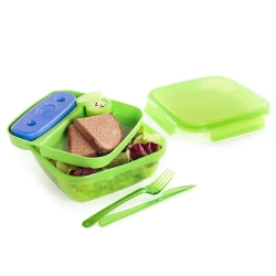 Ланч-бокс со столовыми приборами Snips Energy 1.5 л с охлаждающим элементом, зеленый Ланч-бокс со столовыми приборами Snips Energy 1.5 л с охлаждающим элементом, зеленый