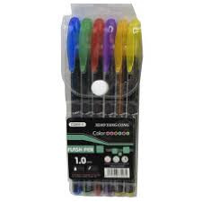 Neon qələm dəsti, parıltı ilə, 6 ədəd