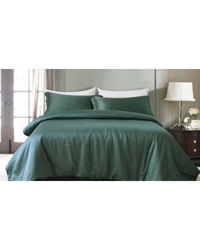 Yataq dəsti Askona Solid Tencel 1116, yorğan üzləri 200х220 sm, yastıq üzləri 50х70 sm, avro, evkalipt lif, зеленый чай, yaşıl