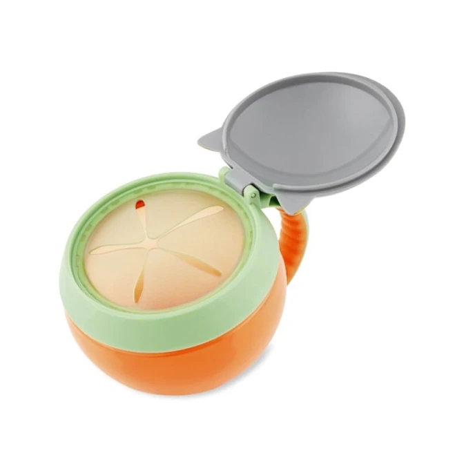 Контейнер для перекусов Zoo Енот, серый, 1+ год