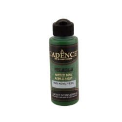 Декоративная акриловая краска Cadence Premium Acrylic Paint 9052 Dark Green, зеленый темный, 120 мл