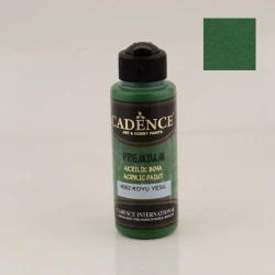 Декоративная акриловая краска Cadence Premium Acrylic Paint 9052 Dark Green, зеленый темный, 120 мл