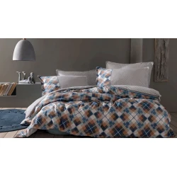 Yataq dəsti Yataş Brice yorğan üzü 200x220, mələfə 240x260, yastıq üzü 50x70, ikinəfərlik, rəngbərəng