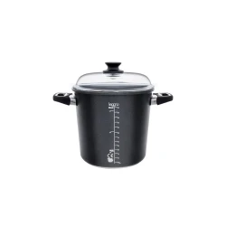Скороварка Leggno Amt Gastroguss, алюминий, черная, 24 см, 7 л