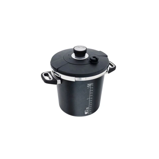 Скороварка Leggno Amt Gastroguss, алюминий, черная, 24 см, 7 л