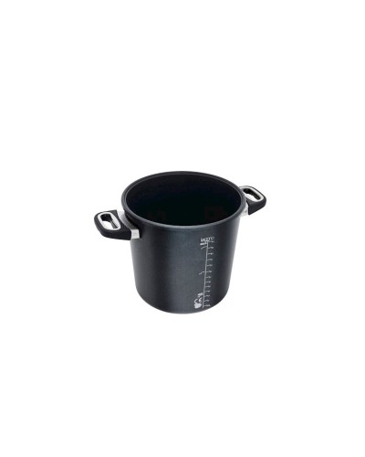 Sürətli bişirici Leggno Amt Gastroguss, alüminium, qara, 24 sm, 7 l