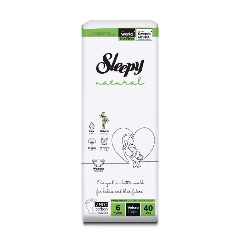 Детские подгузники Sleepy 6(Junior Extra/XL),15+ кг,40 шт он