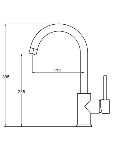 Qarışdırıcı kran Bompani BO5523 Alumetallic
