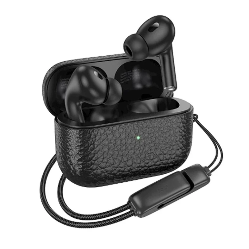 Беспроводные наушники Hoco EQ9 Black + подарок проводные наушники Borofone BM83 Black