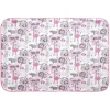 Детский наматрасник Roxy Kids Zoo R-0076, белый/розовый, 100x70 см