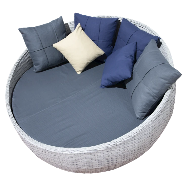 Диван садовый Loca SP_6513, 160x160x95 см, алюминий, серый