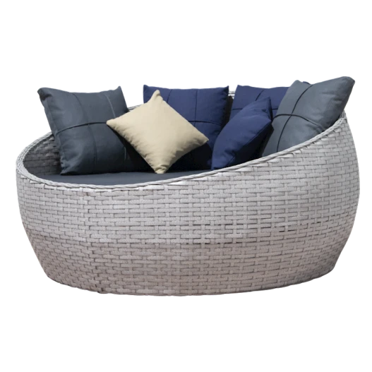 Диван садовый Loca SP_6513, 160x160x95 см, алюминий, серый