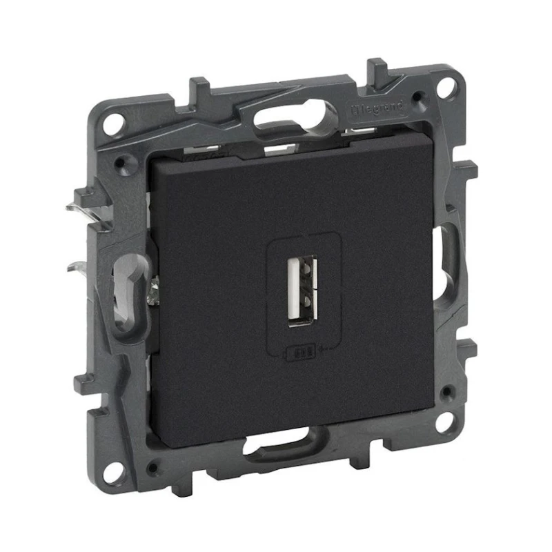 Рамка Legrand Raventi 768397, пластик, черный