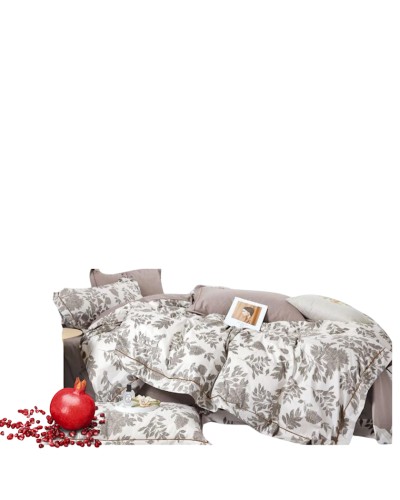 Yataq dəsti Narlı 000938, yorğan üzü 200x220 sm, mələfə 240x260 sm, 2 yastıq üzü 50x70 sm, ikinəfərlik, pambıq/satin, rəngbərəng