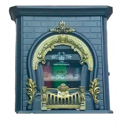 Печь-камин Behkaran Ks0172, металл/бронза, черный/золотистый, 80x80x33 см Печь-камин Behkaran Ks0172, металл/бронза, черный/золотистый, 80x80x33 см