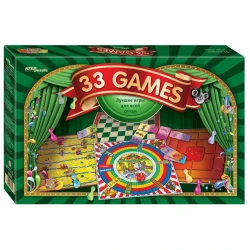Настольные игры Step Puzzle 33 шт., шахматы, шашки, домино и парад-алле