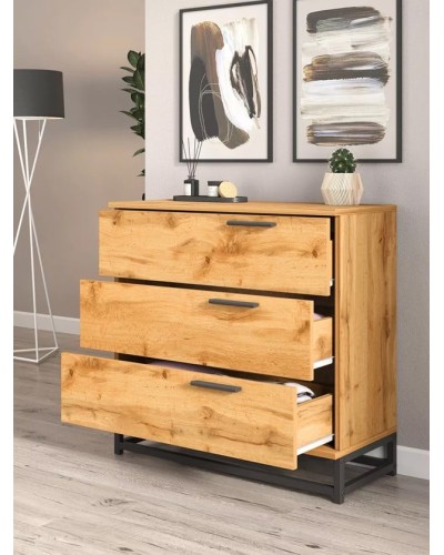 Komod Letta 3563_Letta25LoftKomSideZol, LDSP, 75х33х73 sm