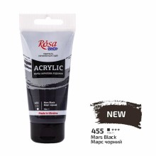 Akril boya Rosa Studio 455 Mars Black, 75 ml
