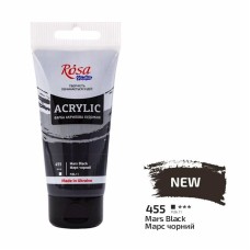 Akril boya Rosa Studio 455 Mars Black, 75 ml