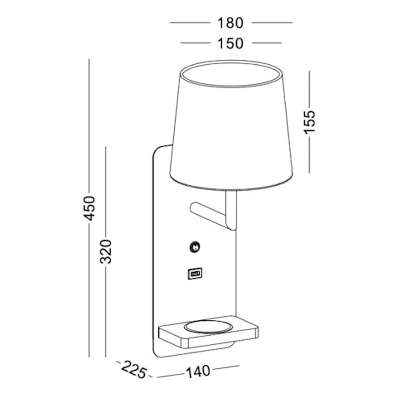 Настенный светильник Lustore LSW421-WT Настенный светильник Lustore LSW421-WT