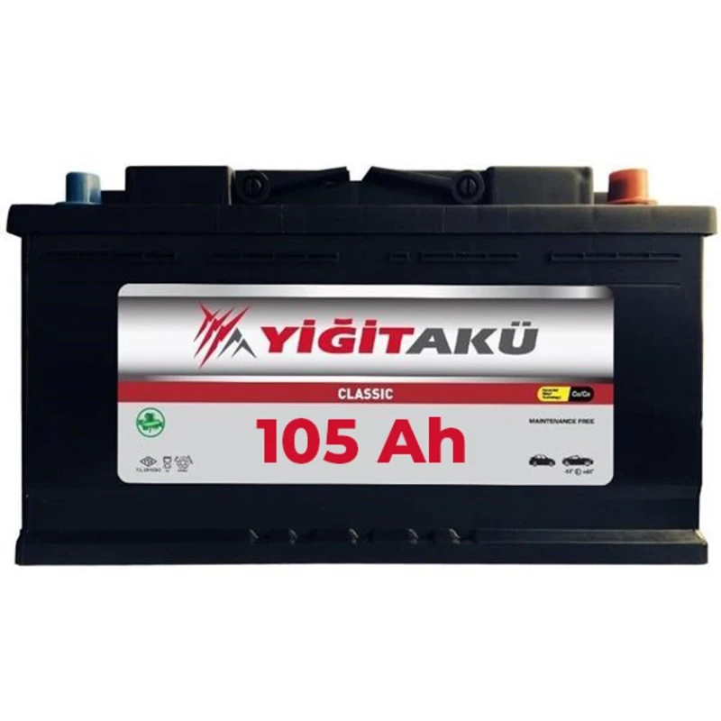 Автомобильный аккумулятор Yiğit 12V 105Ah