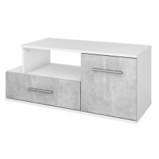 TV üçün tumba, 100x40.3x43.7 sm, LDSP, Boz/Ağ