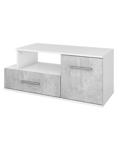 TV üçün tumba, 100x40.3x43.7 sm, LDSP, Boz/Ağ