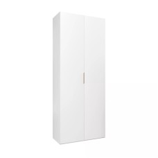Şkaf Art Mebel Art-100-3, LDSP, ağ, 50х100х210 sm