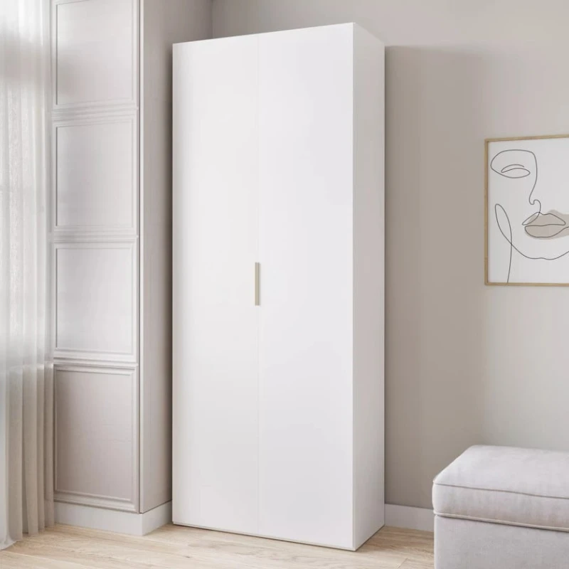 Шкаф Art Mebel Art-100-3, ЛДСП, белый, 50х100х210 см Шкаф Art Mebel Art-100-3, ЛДСП, белый, 50х100х210 см