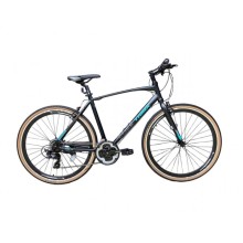 Şəhər velosipedi Trinx FREE 1.0, alüminium çərçivə, bej/göy
