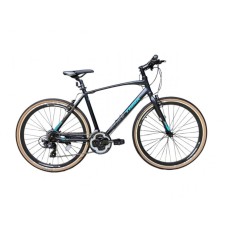 Şəhər velosipedi Trinx FREE 1.0, alüminium çərçivə, bej/göy