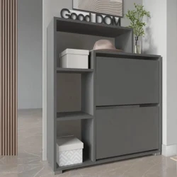 Тумба для обуви Ev Plus 12116096, ЛДСП, 80x24x92 см Тумба для обуви Ev Plus 12116096, ЛДСП, 80x24x92 см