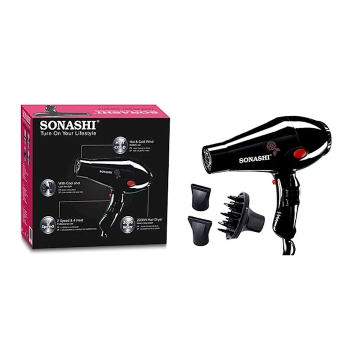 Фен для волос Sonashi SHD-3013, 2000 Вт Фен для волос Sonashi SHD-3013, 2000 Вт