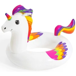 Şişirdilən dairə Bestway Fantasy Unicorn, Unicorn formasında, Böyüklər və uşaqlar üçün, Çox rəngli, 119sm*91sm, Maksimal çəki 90 kq