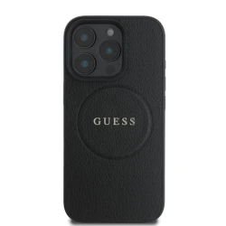 Чехол Guess 4G Grained MagSafe для Apple iPhone 16 Pro Black - 3666339303525
