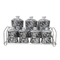 Saxlama qabı dəsti Sax_007, rəngbərəng, 7 əd